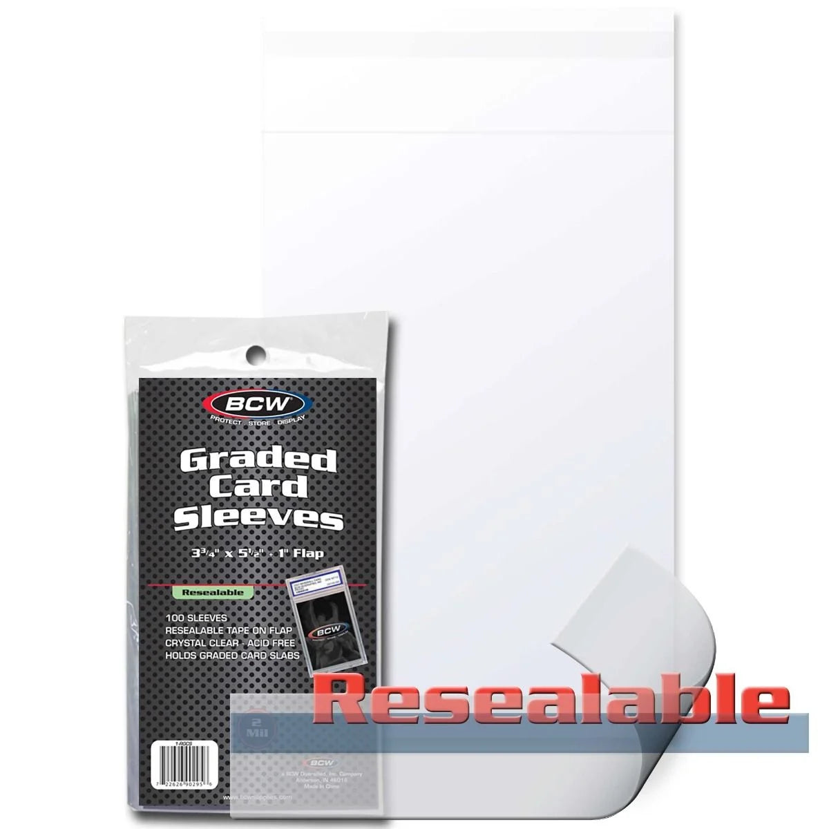 Graded Card Bags - 100/Pack (HG)